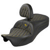 Saddlemen - Lattice Stitch Roadsofa™ King Seat with Backrest fits '08-'25 FLH/FLT Models