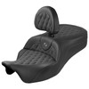 Saddlemen - Lattice Stitch Roadsofa™ King Seat with Backrest fits '08-'25 FLH/FLT Models
