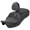Saddlemen - Lattice Stitch Roadsofa™ King Seat with Backrest fits '08-'25 FLH/FLT Models