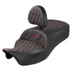 Saddlemen - Lattice Stitch Roadsofa™ King Seat with Backrest fits '08-'25 FLH/FLT Models