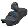 Saddlemen - Lattice Stitch Roadsofa™ King Seat with Backrest fits '08-'25 FLH/FLT Models