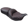 Mustang - Double Diamond Super Touring Seat fits '08-'25 FLH/FLT Models