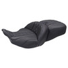 Mustang - Deluxe Diamond Heated Super Touring One Piece 2-Up Seat fits '23-'26 FLT/FLH Models