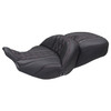 Mustang - Deluxe Diamond Heated Super Touring One Piece 2-Up Seat fits '23-'26 FLT/FLH Models