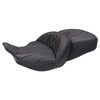 Mustang - Deluxe Diamond Heated Super Touring One Piece 2-Up Seat fits '23-'26 FLT/FLH Models