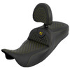 Saddlemen - Dragon Scale Extended Reach Roadsofa™ Seat with Backrest fits '08-'25 Touring Models