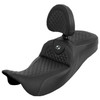 Saddlemen - Dragon Scale Extended Reach Roadsofa™ Seat with Backrest fits '08-'25 Touring Models