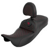 Saddlemen - Dragon Scale Extended Reach Roadsofa™ Seat with Backrest fits '08-'25 Touring Models