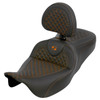 Saddlemen - Dragon Scale Roadsofa™ Seat with Backrest fits '08-'25 Touring Models