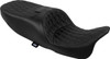 Drag Specialties Seats - Double Diamond Black Stitch Vinyl Freedom Seat fits '15-'25 FLRT/FLTRT Models