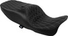 Drag Specialties Seats - Double Diamond Silver Stitch Vinyl Freedom Seat fits '15-'25 FLRT/FLTRT Models
