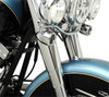 Drag Specialties - Fork Slider Cover - Stock Length - Chrome - Smooth