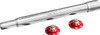 Paul Yaffe Bagger Nation - PYO:YAXLE-08-TP-RD - Y-Axle with 12 Point Style Axle Cover Kit - Custom - Front - Red - 25 mm