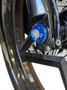 Paul Yaffe Bagger Nation - PYO:YAXLE-08-HT-BE - Y-Axle with Turret Style Axle Cover Kit - Custom - Front - Blue - 25 mm