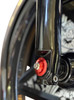 Paul Yaffe Bagger Nation - PYO:YAXLE-07-TP-RD - Y-Axle with 12 Point Style Axle Cover Kit - Custom - Front - Red - 1"