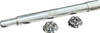 Paul Yaffe Bagger Nation - PYO:YAXLE-08-HT-CP - Y-Axle with Turret Style Axle Cover Kit - Custom - Front - Chrome - 25 mm