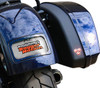 Paul Yaffe Bagger Nation - PYO:TPLK-T-S - Tri-Pod Taillight - Lightning Bolts - Triangle - Satin
