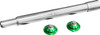 Paul Yaffe Bagger Nation - PYO:YAXLE-07-TP-GN - Y-Axle with 12 Point Style Axle Cover Kit - Custom - Front - Green - 1"