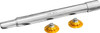 Paul Yaffe Bagger Nation - PYO:YAXLE-08-TP-GD - Y-Axle with 12 Point Style Axle Cover Kit - Custom - Front - Gold - 25 mm