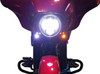 Paul Yaffe Bagger Nation - PYO:BOLTS-DRL-C - Lightning Bolts - Amber/White - Chrome