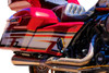 Paul Yaffe Bagger Nation - PYO:SSC-SM-14L-CVO - Swoop Side Covers - Smooth - Factory Stretched Saddlebags - HD