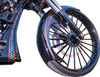 Paul Yaffe Bagger Nation - PYO:TALON21-14L-B - Talon Front Fender - 21" Wheel - With Black Adapters - HD Touring