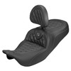 Saddlemen - Lattice Roadsofa™ Carbon Fiber Seat w/ Backrest fits '08-'25 FLH/FLT Models