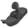 Saddlemen - Lattice Roadsofa™ Carbon Fiber Seat w/ Backrest fits '08-'25 FLH/FLT Models