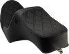 Slyfox - 4738C - High Noon Seat - Black Vinyl, Black Double Diamond Stitch - Fits 1982-1994, 1999-2000 FXR