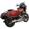 Bassani Exhaust - True Dual Exhaust System W/ 4" Muffler fits '18-'23 Softail Models - Stainless Steel