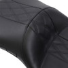 LePera - Maverick Seat For Harley Davidson - Black w/ Black HR Inlay – Double Diamond