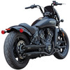 S&S Cycle - 50-State Grand National Slip-On Mufflers fits '19-'23 Indian Scout Models - Black