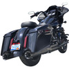 S&S Cycle - Shadow Muffler Kit W/ Black Highlighted Machined End Cap fits '09-'22 Touring Models
