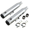 S&S Cycle - Grand National 50-State Slip-On Mufflers fits '18-'22 Harley M8 Softail Models - Chrome