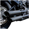 S&S Cycle - 50 State Slash-Cut Slip-On Mufflers fits '18-'22 Harley Softail Models - Guardian Black