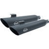 S S Cycle Slash Cut Slip On Mufflers fits 08 17 Harley Dyna Models