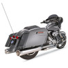 S&S Cycle - MK45 Slip-On Mufflers W/ Chrome Thruster End Caps fits '17-'21 Harley Touring Models - Chrome
