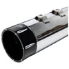 S&S Cycle - 4-1/2" MK45 Performance Muffler W/ Black/Machined Tracer End Caps fits '95-'16 Touring Models - Chrome