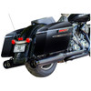 S&S Cycle - 4-1/2" MK45 Performance Muffler W/ Black Thruster End Caps fits '95-'16 Touring Models - Black