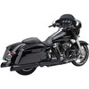 Cobra - 4.5" Gen 2 NH Series Upper Cut Mufflers W/ Upper Cut Style fits '17-'22 Harley Touring Models - Black