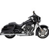Cobra - 4.5" Gen 2 Neighbor Haters® Series Mufflers W/ Black Outer Tip fits '95-'16 Harley Touring Models (Exc. '15-'16 FLRT Models) - Chrome