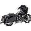 Cobra - 909 Uppercut Slip-On Mufflers fits '95-'16 Harley Touring Models (Exc. '15-'16 FLRT Models) - Chrome