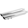 Cobra - 909 Uppercut Slip-On Mufflers fits '95-'16 Harley Touring Models (Exc. '15-'16 FLRT Models) - Chrome