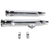 Cobra - 3" Slip-On Mufflers W/ Race-Pro Tips fits '08-'17 Dyna Models - Chrome