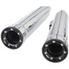 Cobra - 3" Slip-On Mufflers W/ Race-Pro Tips fits '07-'17 Softail Models (Exc. FLSTFBS Models) - Chrome