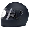  Biltwell Gringo S Full Face ECE Helmet- Matte Black/ Medium (Open Box) 