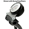 Bung King - Speedo Mounting Bracket for '22 & Up Lowrider S Models W/ Bung King Risers - Gloss Black