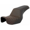 Saddlemen - Honeycomb Step-Up Seat fits '06-'17 Dyna Models (Orange)