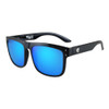 Flight Eyewear Benny V2 Square Sunglasses - Black Frames/ Blue Lenses