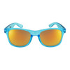 Flight Eyewear Elwood Classic Sunglasses - Crystal Blue Frames/ Gold Lenses